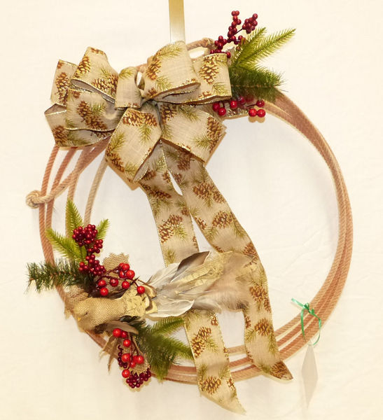 Green River Valley Museum wreath. Photo by Dawn Ballou, Pinedale Online.