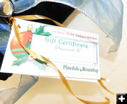Newspaper Gift Certificates. Photo by Dawn Ballou, Pinedale Online.