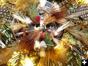 Detail of Sam's wreath. Photo by Dawn Ballou, Pinedale Online.