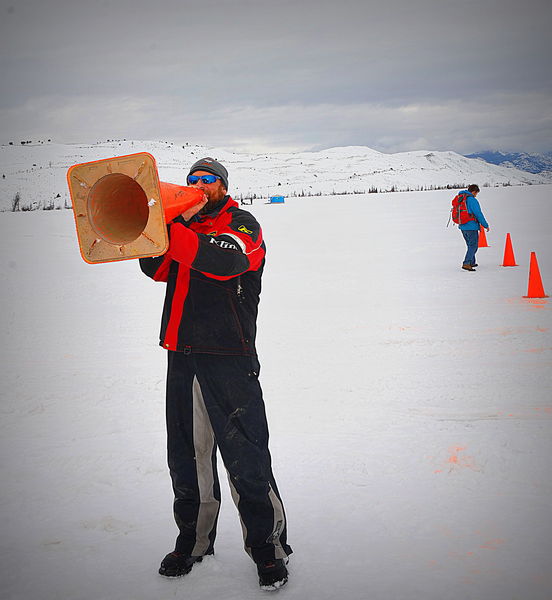 Robert Reads the Rules. Photo by Terry Allen.