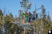 Lift riders. Photo by White Pine Resort.