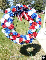 VFW Wreath. Photo by Dawn Ballou, Pinedale Online.