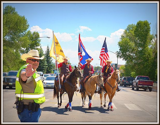 Deputy Mac and The Pony Express. Photo by Terry Allen.