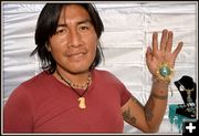 Edu from Peru Makes Jewelry. Photo by Terry Allen.