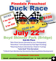 Pinedale Preschool Duck Race July 22. Photo by Pinedale Preschool.