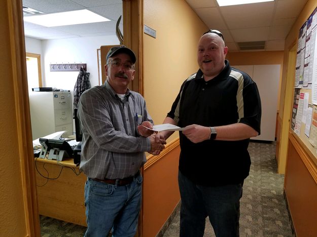 Donation to Fire Department. Photo by Sublette County Unified Fire.
