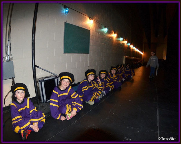 Guards Backstage. Photo by Terry Allen.
