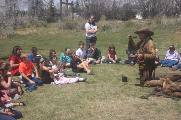 Trappers Camp with Doc Ivory. Photo by Museum of the Mountain Man.