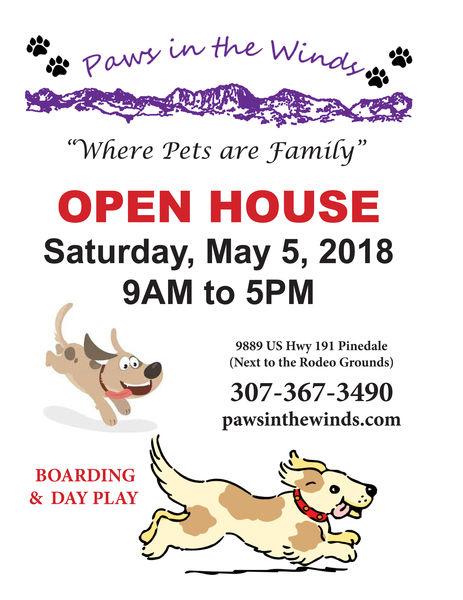 Open House May 5th. Photo by Paws in the Winds.