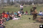 Trappers Camp with Doc Ivory. Photo by Museum of the Mountain Man.