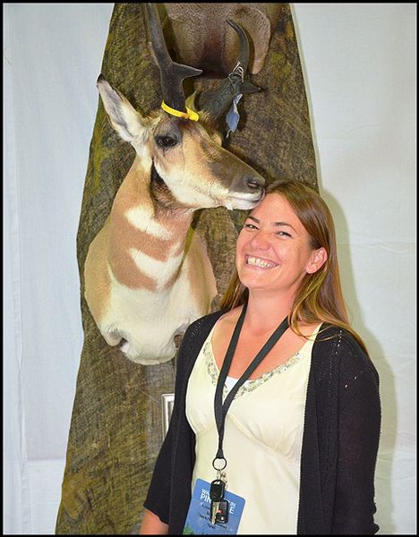 Kissed by an Antelope. Photo by Terry Allen.