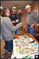 Dave Racich Teaches Drip Irrigation. Photo by Terry Allen.