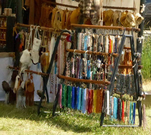Traders Row beads. Photo by Dawn Ballou, Pinedale Online.