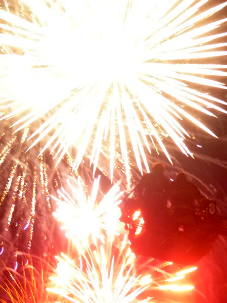 Fireworks up close. Photo by Dawn Ballou, Pinedale Online.