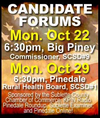 Candidate Forums. Photo by Pinedale Online.