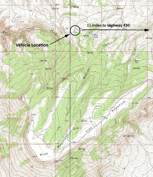 Map. Photo by Sweetwater County Sheriff's Office.