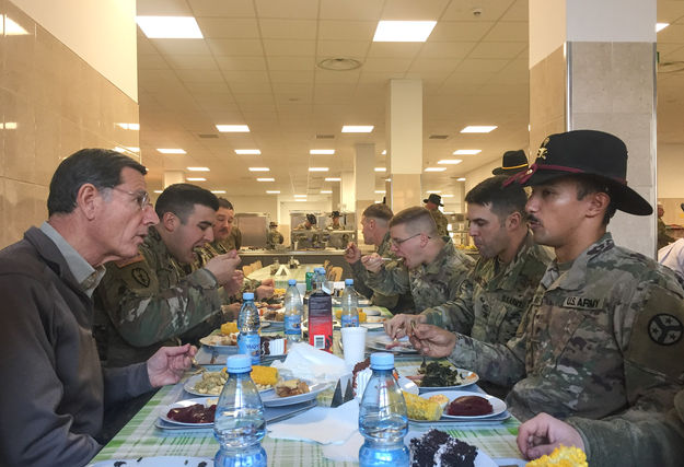 Thanksgiving with the Troops. Photo by Senator Barrasso's office.