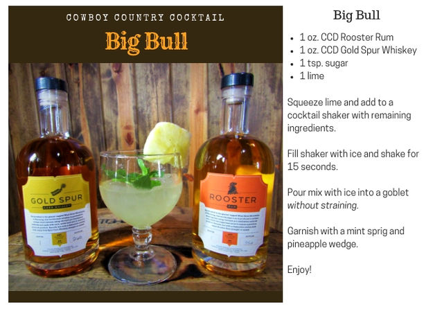 Big Bull Recipe. Photo by Cowboy Country Distilling.