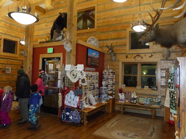 Inside the Visitor Center. Photo by Dawn Ballou, Pinedale Online.