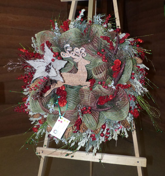 Julie Early's Wreath. Photo by Dawn Ballou, Pinedale Online.