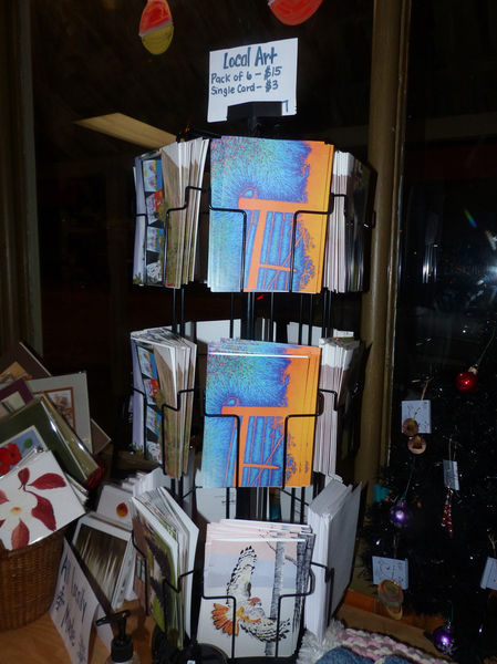 Local Art cards. Photo by Dawn Ballou, Pinedale Online.