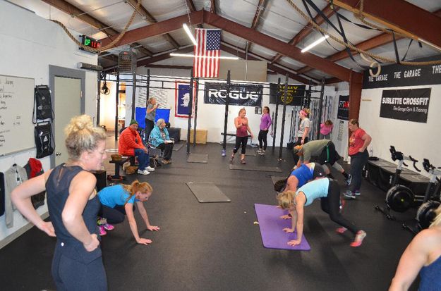 Burpee moves. Photo by The Garage Gym.