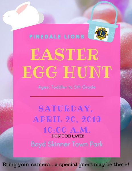 2019 Easter Egg Hunt. Photo by Pinedale Lions Club.