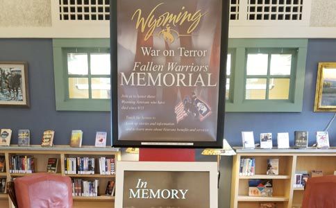 Fallen Warrior Memorial Kiosk. Photo by Sublette County Library.