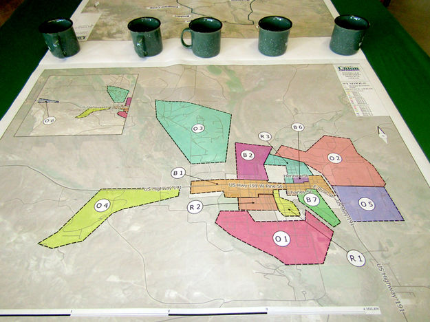Pinedale Service Area Map. Photo by Dawn Ballou, Pinedale Online.
