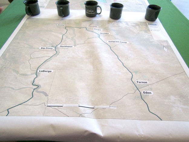 Loop map. Photo by Dawn Ballou, Pinedale Online.