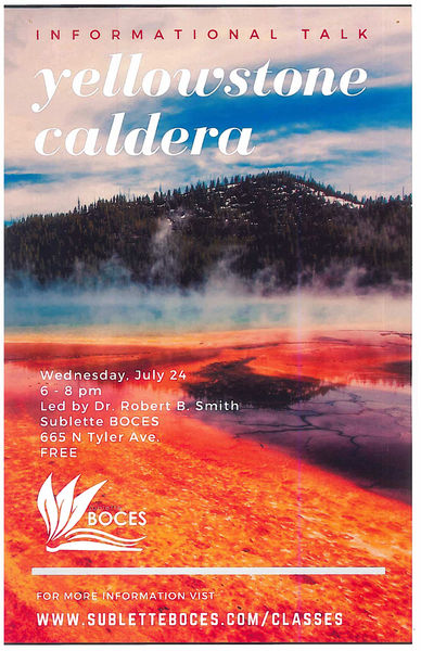 Yellowstone Caldera talk. Photo by Sublette BOCES.