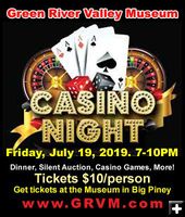 Casino Night July 19 2019. Photo by Green River Valley Museum.