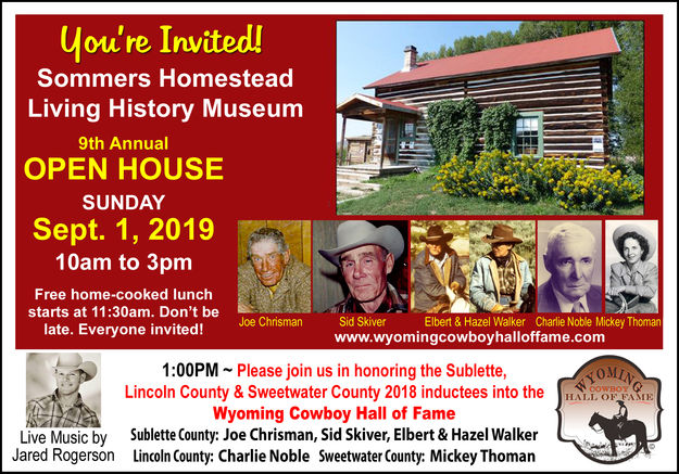 2019 Homestead Open House. Photo by Sommers Homestead Living History Museum.