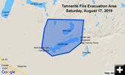 Evacuation Area. Photo by Sublette County Sheriff's Office.
