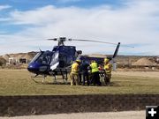Life Flight Helicopter. Photo by Sublette County Sheriff's Office.