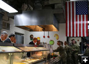 Thanksgiving with the soldiers. Photo by Senator Barrasso's office.