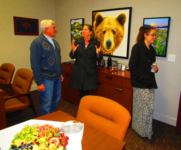 Dave Bell Artist Reception. Photo by Dawn Ballou, Pinedale Online.