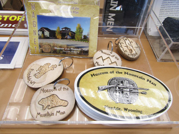 Magnets and stickers. Photo by Dawn Ballou, Pinedale Online.