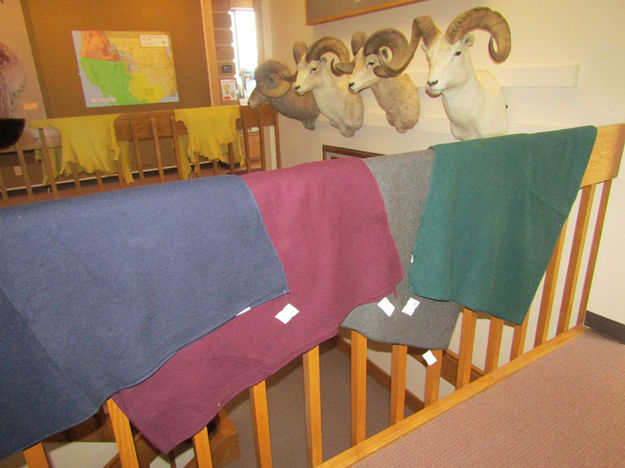 Trade Blankets. Photo by Dawn Ballou, Pinedale Online.