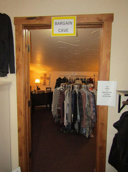 Bargain Room. Photo by Dawn Ballou, Pinedale Online.