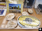 Magnets and stickers. Photo by Dawn Ballou, Pinedale Online.