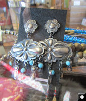 Silver Earrings. Photo by Dawn Ballou, Pinedale Online.