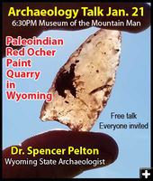 Archaeology Talk Jan 21 2020. Photo by Upper Green River Basin Chapter Wyoming Archaeological Society.