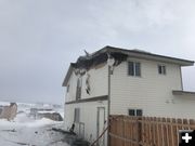 House fire in Boulder. Photo by Sublette County Unified Fire.