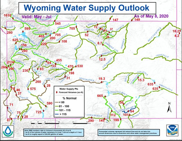 2020 Spring Water Supply Outlook. Photo by National Weather Service.