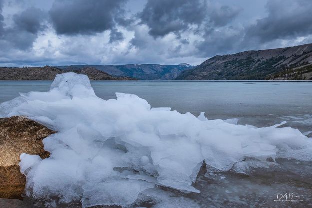 Ice coming off Fremont Lake. Photo by Dave Bell.