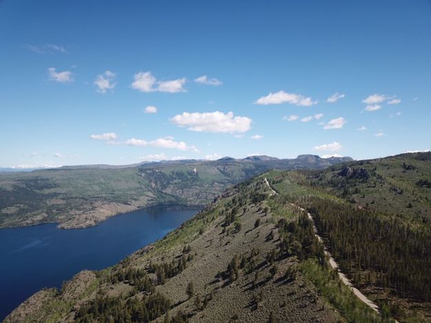 Drone view of Fremont Lake. Photo by Hank Ruland.