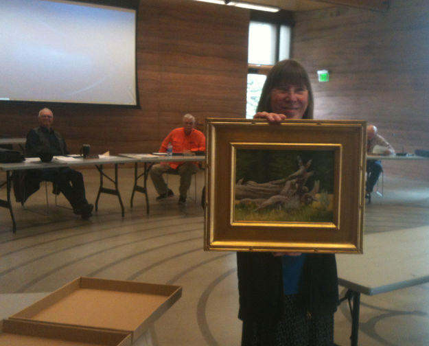Tracey Hoover retiring. Photo by Dawn Ballou, Pinedale Online.