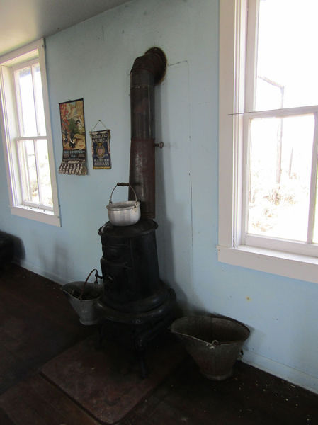 Heating stove. Photo by Dawn Ballou, Pinedale Online.