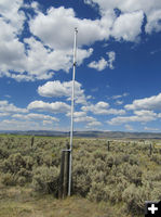 Flag pole. Photo by Dawn Ballou, Pinedale Online.
